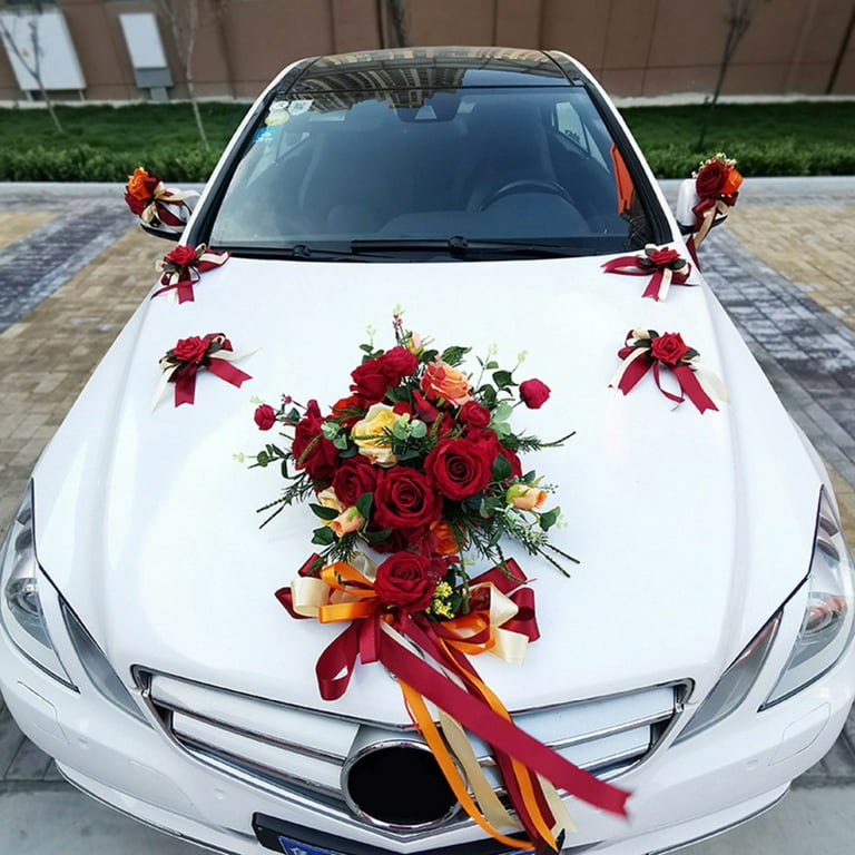 Car Decorations, Wedding Car Decoration Set, Wedding Simulation