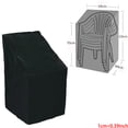 thumbnail image 4 of Outdoor Garden Stackable Chair Cover Courtyard Patio Furniture Weather Resistant Waterproof Oxford Stacking High Back Chair Dust Protector Bag, 4 of 7