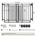 thumbnail image 7 of Pet Gate No Bottom Bar, Caveen 27.5-43" Pet Safety Gate for Stairs and Doorways, Black, 7 of 7