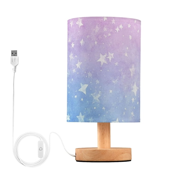 Dreamy Sky with Many Stars Table Lamp with USB Port LED Warm Light Lamp Night Light Home Decor