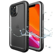 SPORTLINK Waterproof Case for iPhone 11 Pro Max with Built-in Clear Screen Protector 6.5 Inch (Black)