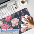 thumbnail image 4 of Long Mouse Pads for Desk,Pioneer Flower Floral Print Pattern Desk Mats on Top Of Desks, Desk Mouse Pad Extra Large with 3mm Non-Slip Base and Stitched Edge for Gaming,Office,Work,Home 31.5"x15.7", 4 of 6