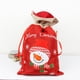 thumbnail image 4 of Naiovety 2Pcs Xmas Gift Present Bags Linen Bag Packing Pouch Drawstring Tear-resistant Storage Toys Ornaments Claus Santa Kits de decoración para fiestas Naiovety HA039068-00, 4 of 6