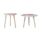 thumbnail image 2 of Set de mesa auxiliar Table Benzara de 40 cm y 50 cm, diseño floral, 2 of 5