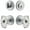 Bright Chrome, variant on Viaggio Clomltsta_Combo_234 Motivo Solid Brass Single Cylinder Keyed Entry Door Knob Set
