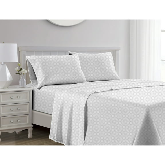 Jane 1000TC Cotton Sheet Set Silver Queen
