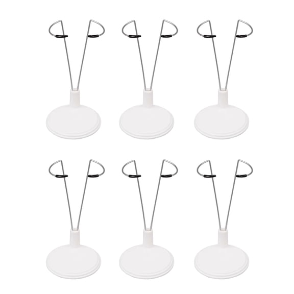 Generic Doll Stand Holder Set Of 6 Functional Metal Bases For Displaying Plush Nonslip Design Display Rack