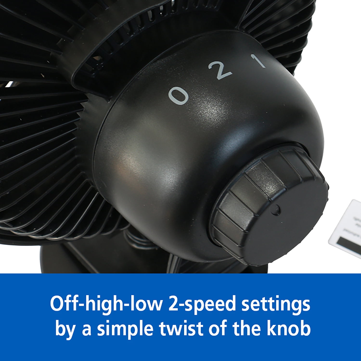 Mainstays 6-inch New Desktop or Clip-on AC Electric Personal Indoor Fan with 2 Speeds, Black