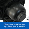 thumbnail image 4 of Mainstays 6-inch New Desktop or Clip-on AC Electric Personal Indoor Fan with 2 Speeds, Black, 4 of 10