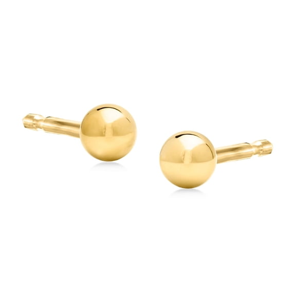 Pure Collection by Ross-Simons 3mm 14kt Yellow Gold Ball Stud Earrings, Women's, Adult