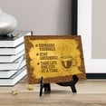 thumbnail image 4 of Signs ByLita Espresso Yourself. Stay Grounded. Take life one cup at a time, Table Sign (8 x 6"), 4 of 4