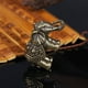 thumbnail image 3 of Injueey Elefante sólido Pequeños adornos en miniatura Bronce antiguo Decoración para el hogar Estatua de animal Decoración Regalo de Tratamientos de ventanas, 3 of 6