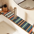 thumbnail image 2 of Yayeee Faucet Mat for Kitchen Sink 14.7" Diatomite Long Splash Guard Pad, Navy Blue Stripes, 2 of 7