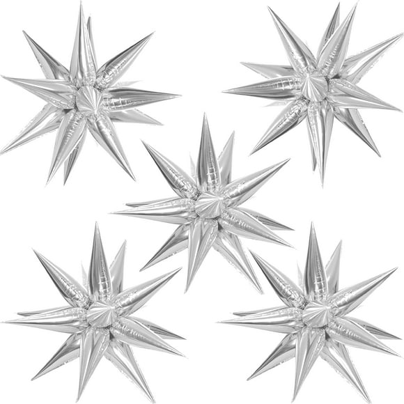 Globos de aluminio con forma de estrella ZAKVOOR, 60 unidades, para decoración de fiestas