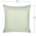 thumbnail image 2 of 16" x 16" Throw Pillowcases (Cover Only) - 85/15 Nylon, Spandex - Luxurious, Silky, Stretchy & Soft - 1 Pcs Solid Color - A Perfect Choice for Couch Chairs Sofa Bed Adult or Kids Bedroom, Cadet Grey, 2 of 7
