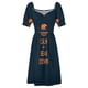 thumbnail image 5 of Keep calm and bear down Vestido de manga corta vestido de noche para mujer vestidos, 5 of 7