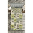 thumbnail image 3 of Ambesonne Egyptian Quilted Bedspread Set 2 Pcs, Hieroglyphs Animals, Twin Size, Reseda Green, 3 of 3