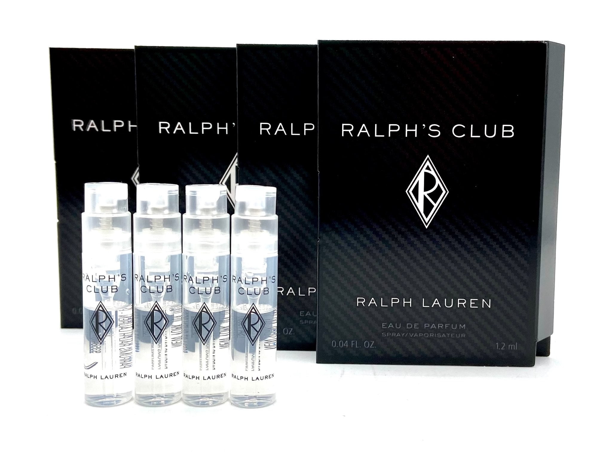 Ralph's Club by Ralph Lauren .04 oz Eau De Parfum Travel Size Vial Spray -  Pack of 4 
