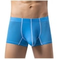 thumbnail image 4 of Bixock Boxer Briefs for Men,Men's Underwear Ice Silk Solid Color Pouch Enhanced Breathable Stretch Briefs, 4 of 6