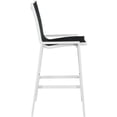 thumbnail image 5 of Meridian Furniture Nizuc Black Fabric Outdoor Patio Mesh Barstool (Set of 2), 5 of 9