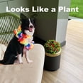 thumbnail image 5 of 2.6 Gal Dog Poop Trash Can Outside - Outdoor Poop Garbage Can - Small Pet Waste Container with Lid - Front Porch, Waste Bin for Bathroom, Bedroom, Office - Plant Styled Dog Poop Bucket - Grey, 5 of 9