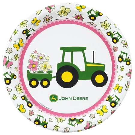 John Deere Plate - John Deere Pink - Dinner Plate (24)