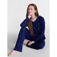 thumbnail image 3 of Joyspun Women's Dreamy Soft Collection Sleep Top and Pants, 2-Piece Set, Sizes XS-3X, 3 of 4