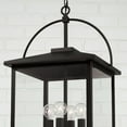 thumbnail image 4 of 4 Light Outdoor Hanging Lantern In Farmhouse Style-23.5 Inches Tall And 13.25 Inches Wide Capital Lighting 948042Bk, 4 of 5