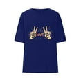 thumbnail image 3 of Neewe Women's T-Shirt Short Sleeve Crewneck Graphic Tees Printed Casual Summer Tops, 3 of 5