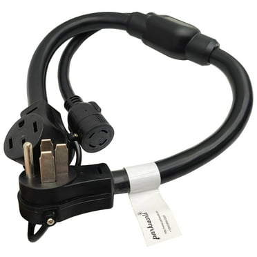 Parkworld 64231 NEMA 14-50P to L14-30R & 14-50R Splitter for 4-Prong RV or EV Charger (3 Feet)