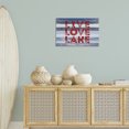 thumbnail image 4 of Stupell Industries Rustic Lodge Live Love Lake Striped Canvas Art, 24 x 16, by SD Graphics Studio, 4 of 8