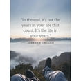 thumbnail image 3 of ArtsyQuotes 12x14 Black Modern Framed Museum Art Print Titled - Abraham Lincoln Quote: The Life in Your Years, 3 of 5