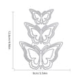 thumbnail image 3 of Troqueles de Corte Cateissary Marco de Mariposa Plata, 3 of 6