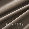 thumbnail image 5 of NICETOWN Velvet Curtains for Living Room, Noise Reducing Room Darkening Drapes for Nursery, Elegant Velvet Window Treatments with Back Tab & Pleat Tape, Taupe, W52 x L96, 2 Panels, 5 of 7