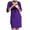 Purple, variant on pstuiky Summer Maternity Dress, Pregnant Women Delivery Clothess Short Sleeved Open Breastfeeding Clothess Pregnant Women's Skirts Short Sleeved Round Neck Dresses