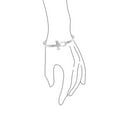thumbnail image 3 of Bling Jewelry Womens Fine Sterling Silver Ankh Cross Bangle Bracelet - Spiritual Key of Life Jewelry, 3 of 4