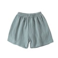 thumbnail image 4 of YunPes Toddler Girls Cotton Linen Shorts Quick Dry Elastic Waist Short Pants Kids Boys Soccer Basketball Gym Pull on Sport Shorts, 4 of 4