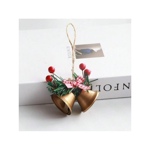 Christmas Bells Ornaments 1pcs,Gold - Christmas Tree Bells Pendants For Holiday Party Decoration