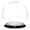 Dark Mahogany Veneer, variant on Plymor 6" x 7" Glass Display Dome Globe Cloche (no Base)