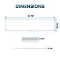 thumbnail image 5 of Luxrite 1x4 FT Edge-Lit Frame LED Panel Lights, 5CCT 3000K-6500K, 2600/3900/5200LM, 0-10V Dimmable, Damp Rated 4 Pack, 5 of 7