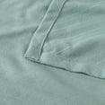thumbnail image 6 of BNM Modern Cotton Textured Striped Woven Blanket, Throw, Aqua, 6 of 10