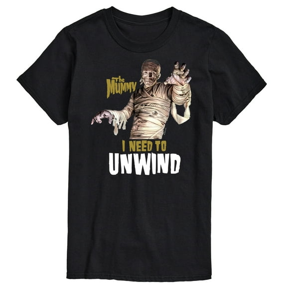 Classic Monsters - The Mummy - I Need to Unwind - Men's Short Sleeve Graphic T-Shirt