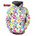 thumbnail image 3 of Nueva sudadera con capucha con estampado 3D de huellas de perro divertidas y a la moda para mujer y hombre, sudadera con capucha con personalidad creativa, sudadera informal de manga larga, 3 of 5