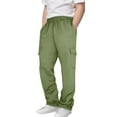 thumbnail image 2 of Sweatpants For Boys Girls 6-15 Years Athletic Workout Athletic Activewear Quick Dry Breathable Kids' Soft Sweatpants With Drawstring And Pockets Casual Pants, 2 of 7