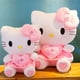 thumbnail image 2 of Cute Hello Kitty Pink Plush Stuffed Toys Anime Cartoon Plushie Doll Soft Stuffed Pillow Toys For Children Birthday Xmas Gifts, 2 of 5