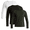 Black Soot/ Vivid White/ Olive Dusk, variant on George Men's and Big Men's Cotton Crewneck Tee with Long Sleeves, 3-Pack, Sizes XS-3XL