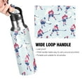 thumbnail image 4 of Yayeee 20oz Insulated Water Bottle Double Wall Stainless Steel with Flip Straw Lid, Blue Ice Hockey, 4 of 7