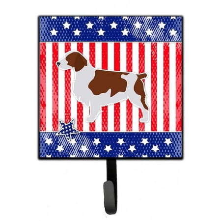 Carolines Treasures BB3300SH4 USA Patriotic Welsh Springer Spaniel Leash or Key Holder