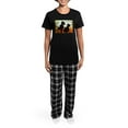thumbnail image 4 of CafePress - A Scotty Dog Christmas Women's Dark Pajamas - Women's Short Sleeve Print T-Shirt and Pants Dark Cotton Pajama Set, 4 of 7