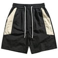 thumbnail image 1 of pstuiky Pantalones cortos de gimnasio para hombre, Pantalones cortos deportivos casuales de color sólido con cintura elástica para hombre Pantalones cortos cargo, 1 of 6